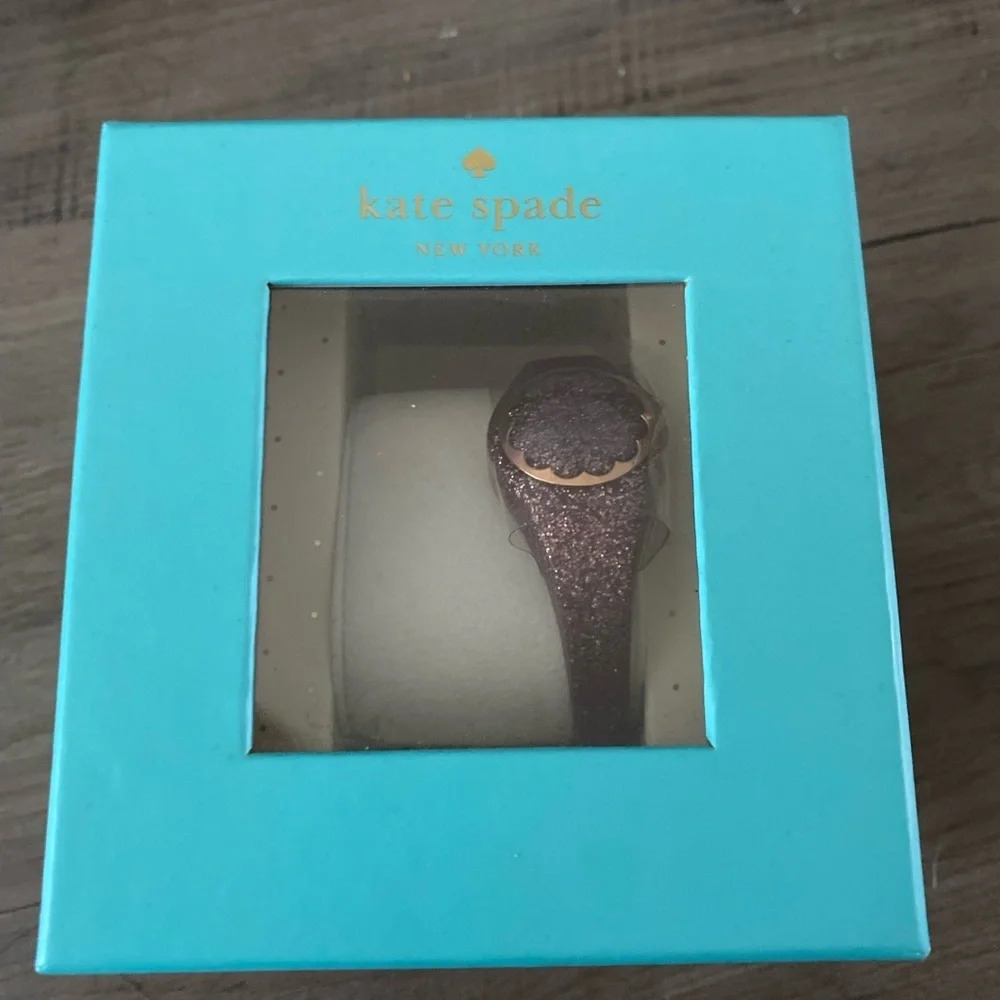 Kate Spade Glitter Rose Bracelet-Style Smart Ring Watch